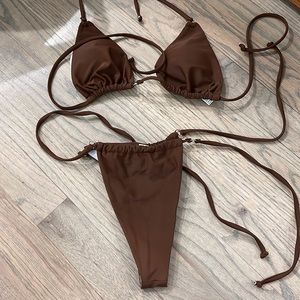 Matching Brown Bikini Set from ALT